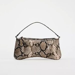 ANIMAL SKIN EFFECT SHOULDER BAG Snake